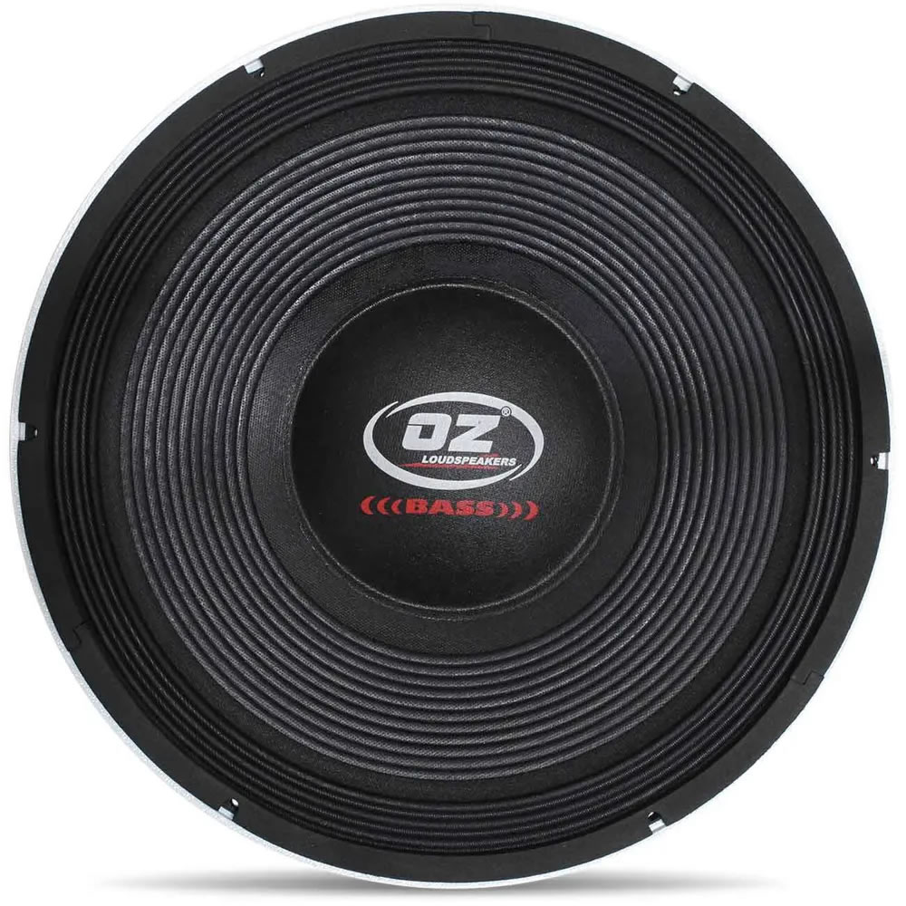 Linha (BASS) Médios Definidos e Graves Extendidos Oz Áudio 15" 2200W RMS 2-4-8 Ohms Bobina Simples ZBS-2200